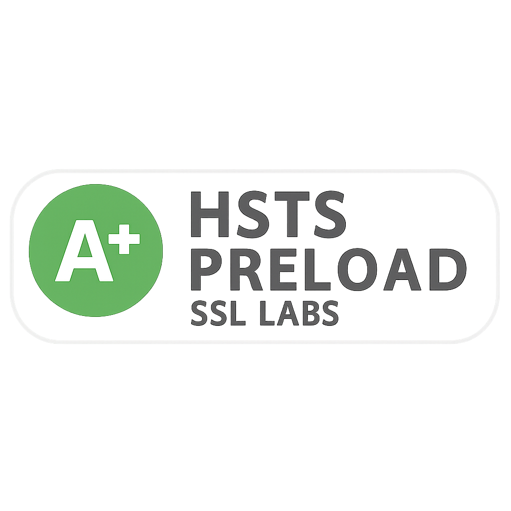 Selo de segurança SSL Labs e HSTS Preload